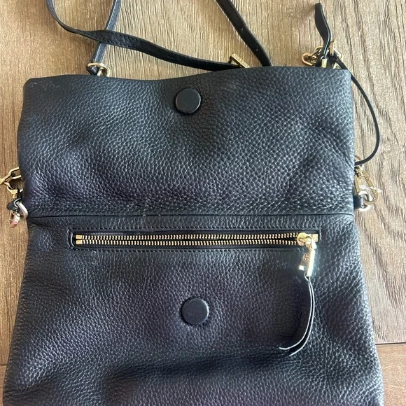 Tory Burch Black leather and Gold Crossbody Bag with Chain Strap - Picture 4 of 8